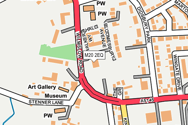 M20 2EQ map - OS OpenMap – Local (Ordnance Survey)