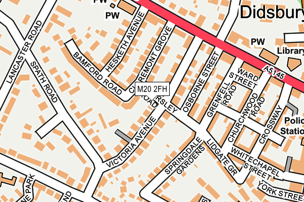 M20 2FH map - OS OpenMap – Local (Ordnance Survey)