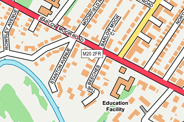 M20 2FR map - OS OpenMap – Local (Ordnance Survey)