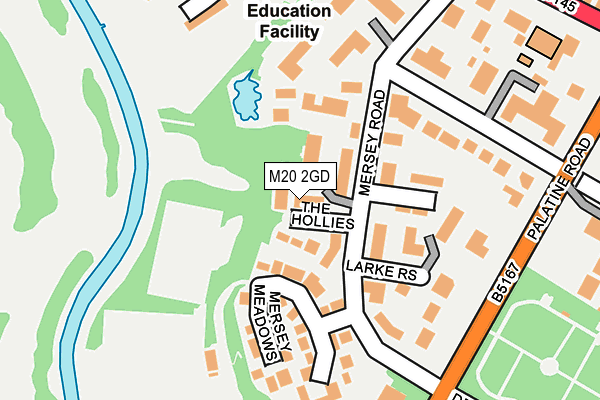 M20 2GD map - OS OpenMap – Local (Ordnance Survey)