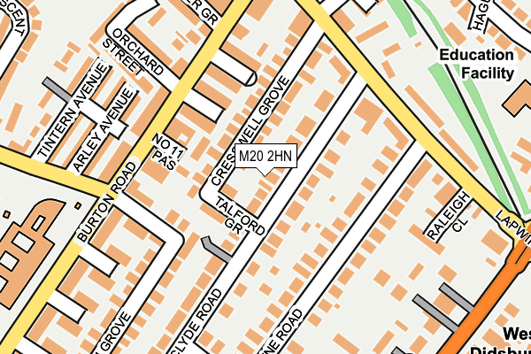 M20 2HN map - OS OpenMap – Local (Ordnance Survey)