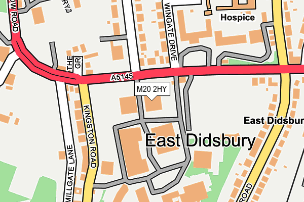 M20 2HY map - OS OpenMap – Local (Ordnance Survey)