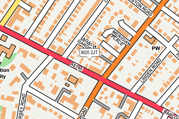 M20 2JT map - OS OpenMap – Local (Ordnance Survey)