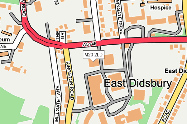 M20 2LD map - OS OpenMap – Local (Ordnance Survey)