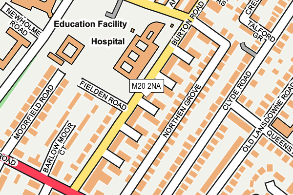 M20 2NA map - OS OpenMap – Local (Ordnance Survey)