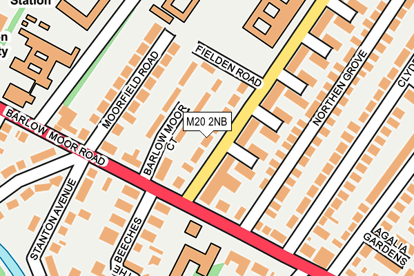 M20 2NB map - OS OpenMap – Local (Ordnance Survey)