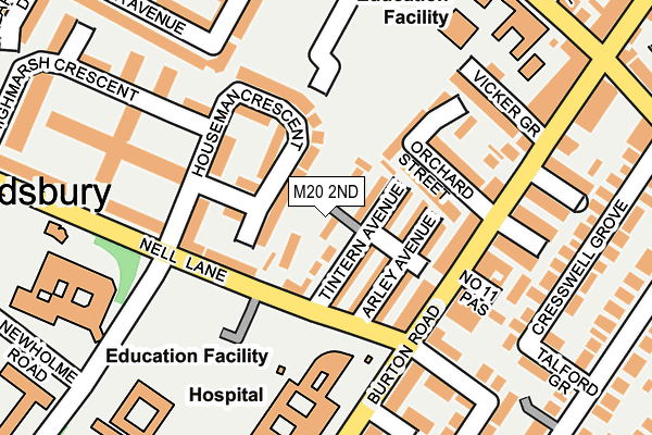 M20 2ND map - OS OpenMap – Local (Ordnance Survey)