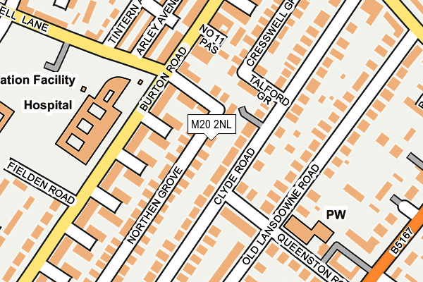 M20 2NL map - OS OpenMap – Local (Ordnance Survey)