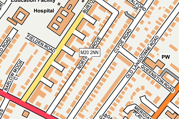 M20 2NN map - OS OpenMap – Local (Ordnance Survey)