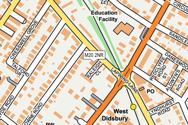 M20 2NR map - OS OpenMap – Local (Ordnance Survey)