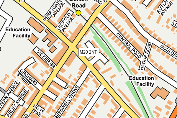 M20 2NT map - OS OpenMap – Local (Ordnance Survey)
