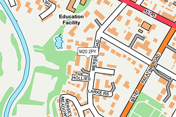 M20 2PY map - OS OpenMap – Local (Ordnance Survey)