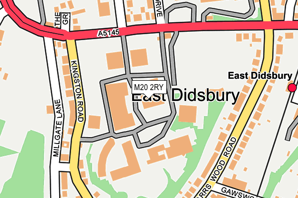 M20 2RY map - OS OpenMap – Local (Ordnance Survey)