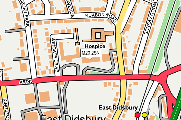 M20 2SN map - OS OpenMap – Local (Ordnance Survey)