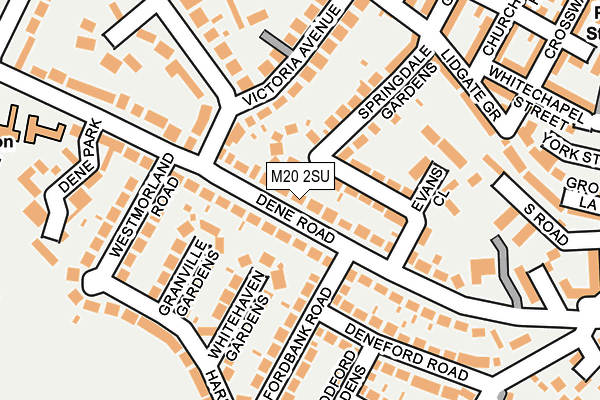 M20 2SU map - OS OpenMap – Local (Ordnance Survey)