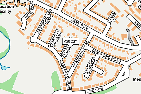 M20 2SY map - OS OpenMap – Local (Ordnance Survey)