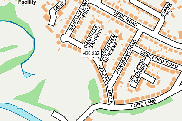 M20 2SZ map - OS OpenMap – Local (Ordnance Survey)
