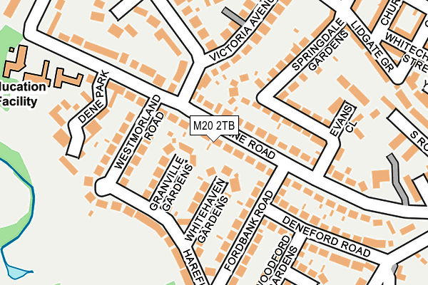 M20 2TB map - OS OpenMap – Local (Ordnance Survey)