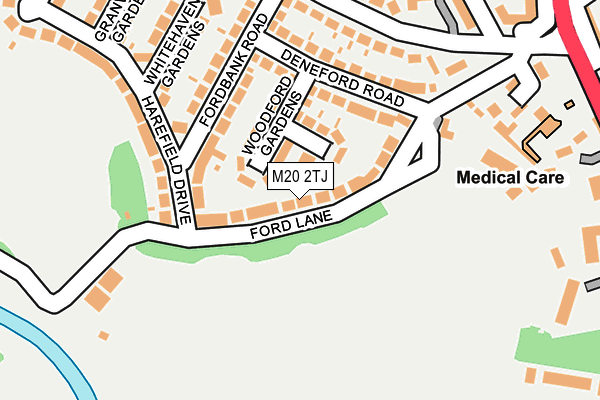 M20 2TJ map - OS OpenMap – Local (Ordnance Survey)