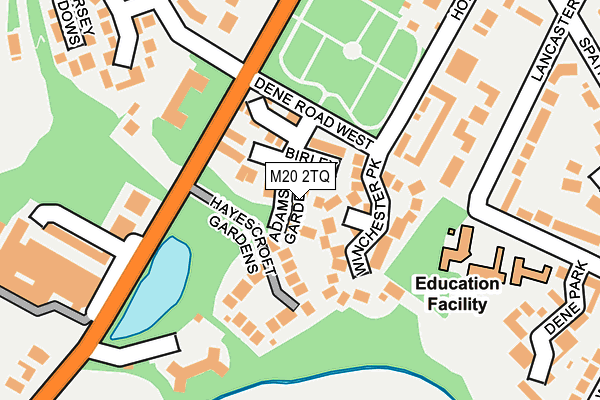 M20 2TQ map - OS OpenMap – Local (Ordnance Survey)