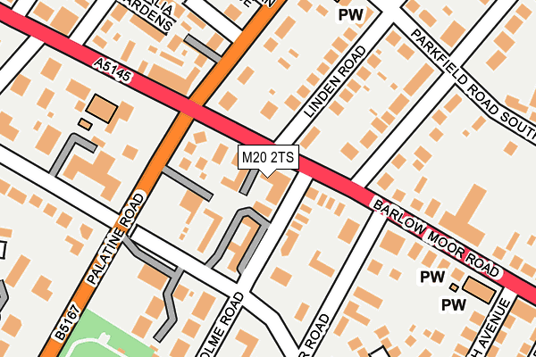 M20 2TS map - OS OpenMap – Local (Ordnance Survey)