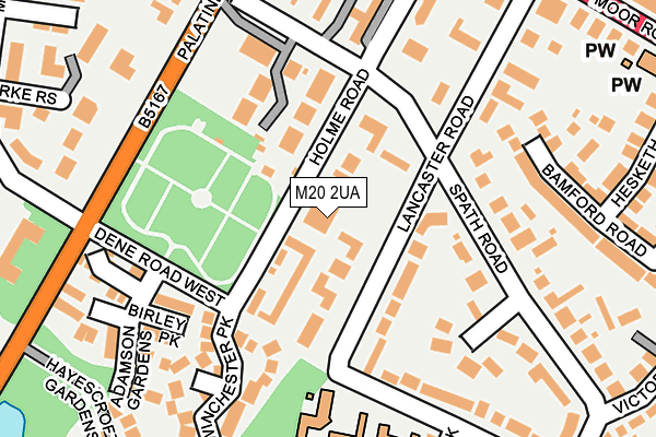 M20 2UA map - OS OpenMap – Local (Ordnance Survey)