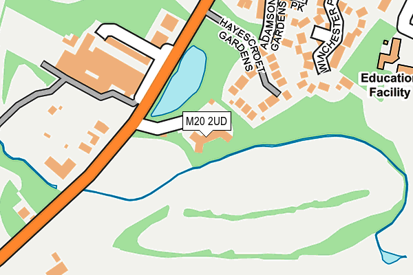 M20 2UD map - OS OpenMap – Local (Ordnance Survey)