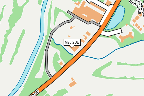 M20 2UE map - OS OpenMap – Local (Ordnance Survey)