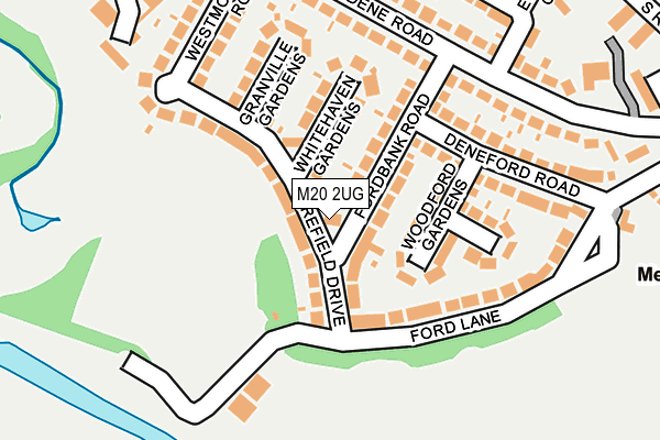 M20 2UG map - OS OpenMap – Local (Ordnance Survey)