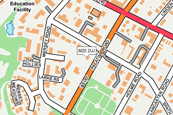 M20 2UJ map - OS OpenMap – Local (Ordnance Survey)