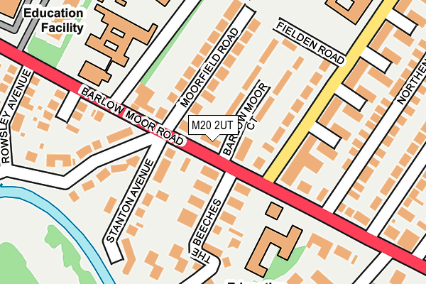 M20 2UT map - OS OpenMap – Local (Ordnance Survey)