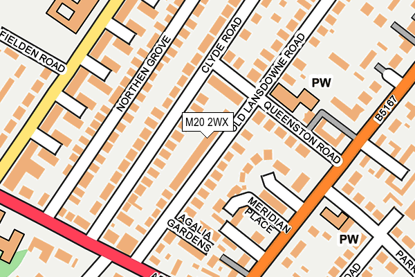 M20 2WX map - OS OpenMap – Local (Ordnance Survey)