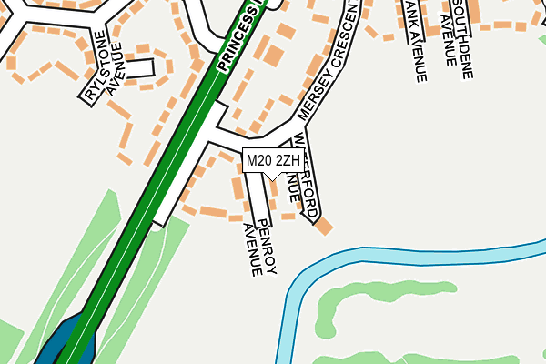 M20 2ZH map - OS OpenMap – Local (Ordnance Survey)