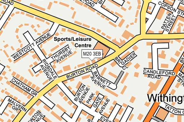 M20 3EB map - OS OpenMap – Local (Ordnance Survey)