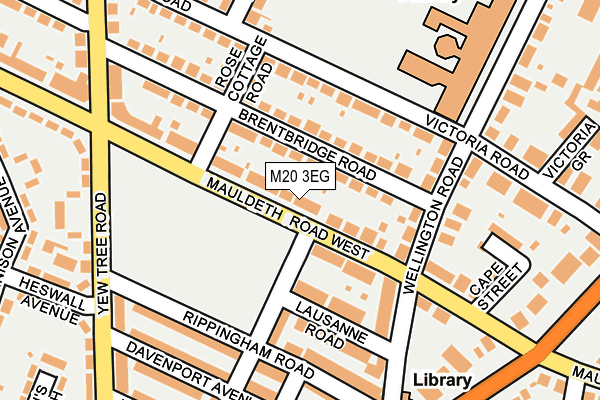 M20 3EG map - OS OpenMap – Local (Ordnance Survey)