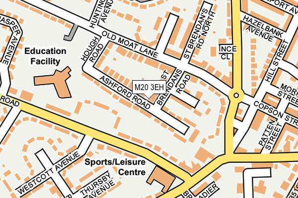 M20 3EH map - OS OpenMap – Local (Ordnance Survey)