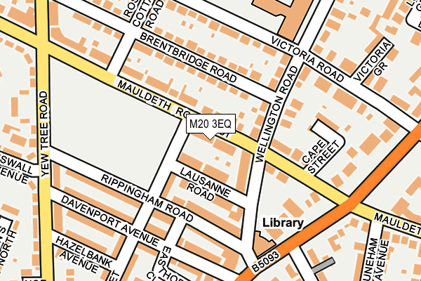 M20 3EQ map - OS OpenMap – Local (Ordnance Survey)
