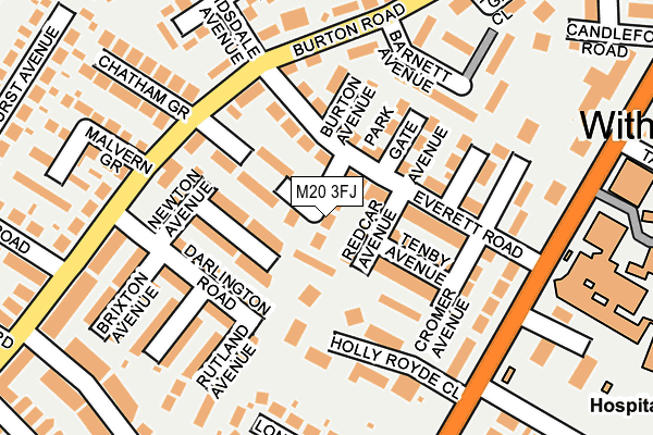 M20 3FJ map - OS OpenMap – Local (Ordnance Survey)