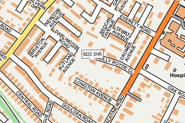 M20 3HR map - OS OpenMap – Local (Ordnance Survey)