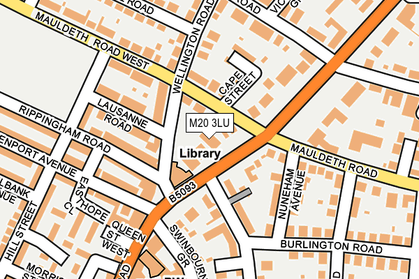 M20 3LU map - OS OpenMap – Local (Ordnance Survey)