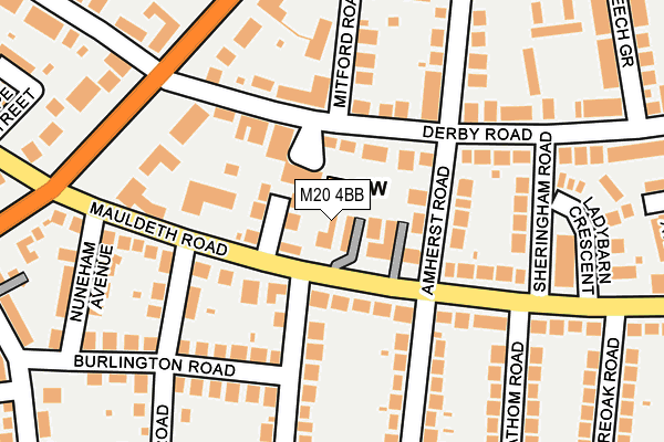 M20 4BB map - OS OpenMap – Local (Ordnance Survey)
