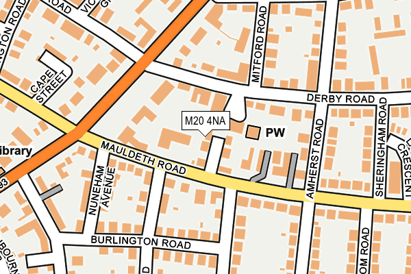 M20 4NA map - OS OpenMap – Local (Ordnance Survey)