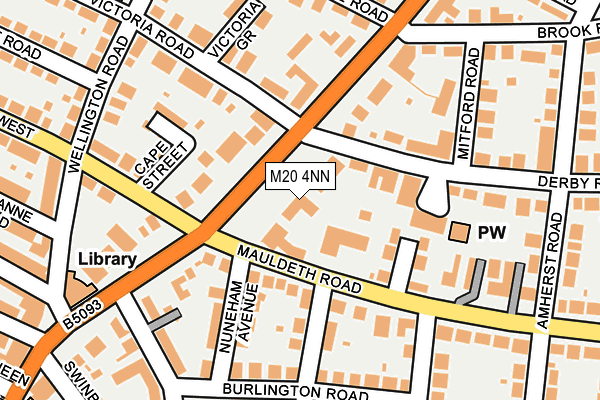 M20 4NN map - OS OpenMap – Local (Ordnance Survey)