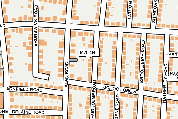 M20 4NT map - OS OpenMap – Local (Ordnance Survey)