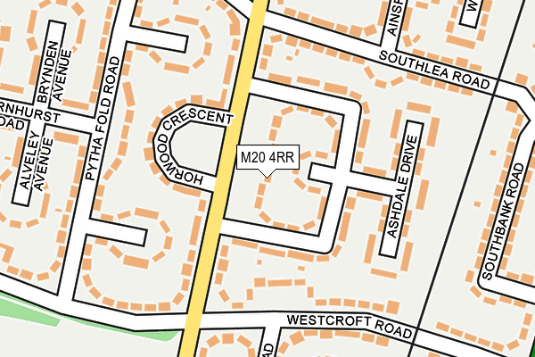 M20 4RR map - OS OpenMap – Local (Ordnance Survey)