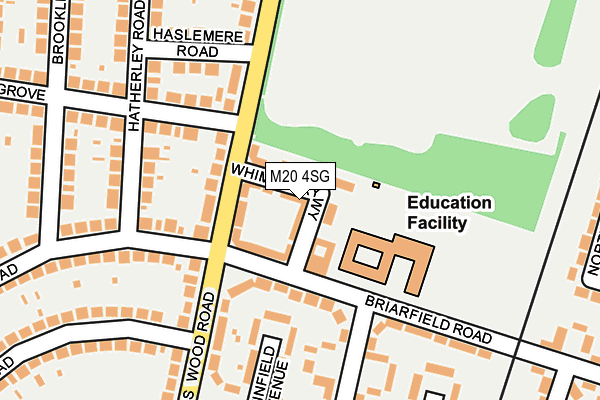 M20 4SG map - OS OpenMap – Local (Ordnance Survey)