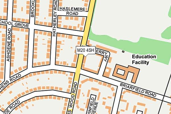 M20 4SH map - OS OpenMap – Local (Ordnance Survey)