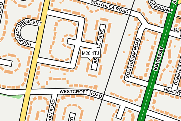 M20 4TJ map - OS OpenMap – Local (Ordnance Survey)