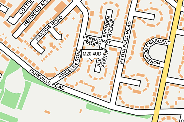 M20 4UD map - OS OpenMap – Local (Ordnance Survey)