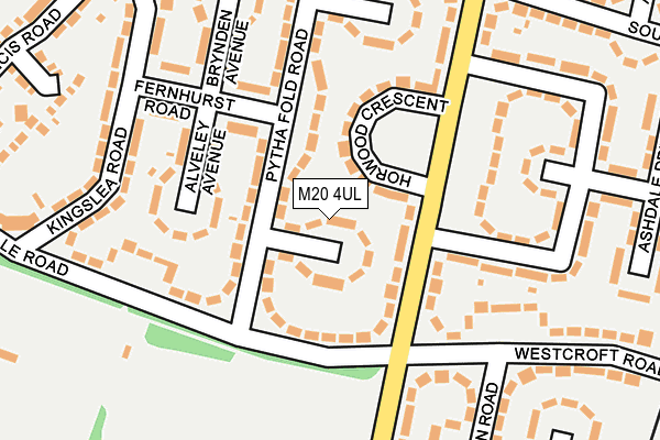 M20 4UL map - OS OpenMap – Local (Ordnance Survey)